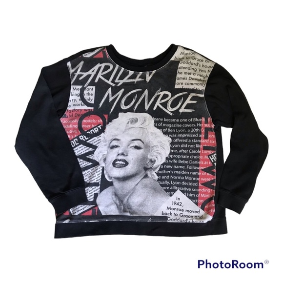 Marilyn Monroe Retro Crewneck Sweatshirt - Picture 2 of 5